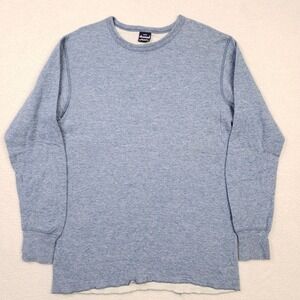 Duofold Thermal Shirt Men Large Blue Cotton Wool Blend Base Layer USA Made